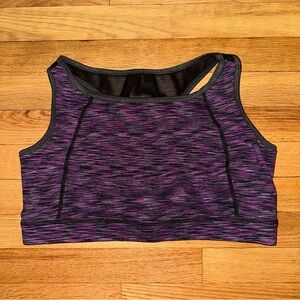 Torrid Active Purple Gray & Black Sports Bra